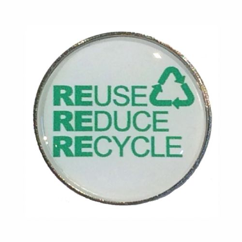 REUSE REDUCE RECYCLE badge